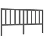 Solid gray pine wood bed headboard 206x4x100 cm by vidaXL, Headboards and footboards - Ref: Foro24-817762, Price: 32,80 €, Di...