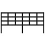 Cabecero de cama madera maciza de pino negro 205,5x4x100 cm de vidaXL, Cabeceros y pies de cama - Ref: Foro24-817914, Precio:...