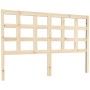Cabecero de cama madera maciza de pino 145,5x4x100 cm de vidaXL, Cabeceros y pies de cama - Ref: Foro24-817890, Precio: 30,42...