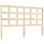 Cabecero de cama madera maciza de pino 145,5x4x100 cm de vidaXL, Cabeceros y pies de cama - Ref: Foro24-817890, Precio: 30,15...