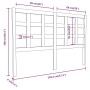 Cabecero de cama madera maciza de pino 145,5x4x100 cm de vidaXL, Cabeceros y pies de cama - Ref: Foro24-817890, Precio: 30,42...