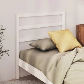 Solid white pine wood bed headboard 81x4x100 cm by vidaXL, Headboards and footboards - Ref: Foro24-817616, Price: 31,36 €, Di...