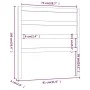 Bettkopfteil aus massivem weißem Kiefernholz, 81 x 4 x 100 cm von vidaXL, Kopf- und Fußteile - Ref: Foro24-817616, Preis: 31,...