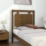 Cabecero de cama madera maciza pino marrón miel 80,5x4x100 cm de vidaXL, Cabeceros y pies de cama - Ref: Foro24-817918, Preci...