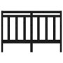 Cabecero de cama madera maciza de pino negro 126x4x100 cm de vidaXL, Cabeceros y pies de cama - Ref: Foro24-817784, Precio: 3...