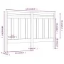 Bettkopfteil aus massivem schwarzem Kiefernholz, 126 x 4 x 100 cm von vidaXL, Kopf- und Fußteile - Ref: Foro24-817784, Preis:...