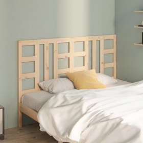 Cabecero de cama madera maciza de pino 141x4x100 cm de vidaXL, Cabeceros y pies de cama - Ref: Foro24-817835, Precio: 46,21 €...