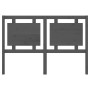 Cabecero de cama madera maciza de pino gris 145,5x4x100 cm de vidaXL, Cabeceros y pies de cama - Ref: Foro24-817942, Precio: ...