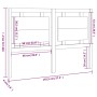 Cabecero de cama madera maciza de pino gris 145,5x4x100 cm de vidaXL, Cabeceros y pies de cama - Ref: Foro24-817942, Precio: ...