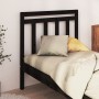 Cabecero de cama madera maciza de pino negro 96x4x100 cm de vidaXL, Cabeceros y pies de cama - Ref: Foro24-817774, Precio: 29...