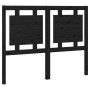 Cabecero de cama madera maciza de pino negro 125,5x4x100 cm de vidaXL, Cabeceros y pies de cama - Ref: Foro24-817934, Precio:...