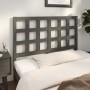 Cabecero de cama madera maciza de pino gris 125,5x4x100 cm de vidaXL, Cabeceros y pies de cama - Ref: Foro24-817882, Precio: ...