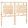 Cabecero de cama madera maciza de pino 125,5x4x100 cm de vidaXL, Cabeceros y pies de cama - Ref: Foro24-817930, Precio: 33,24...