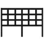 Cabecero de cama madera maciza de pino negro 145,5x4x100 cm de vidaXL, Cabeceros y pies de cama - Ref: Foro24-817894, Precio:...