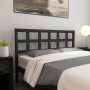 Cabecero de cama madera maciza de pino negro 145,5x4x100 cm de vidaXL, Cabeceros y pies de cama - Ref: Foro24-817894, Precio:...