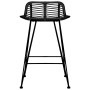 Taburetes de cocina 2 unidades ratán negro en Taburetes de cocina | Comprar online en Foru.es