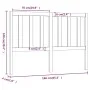 Bettkopfteil aus massivem Kiefernholz, 166 x 4 x 100 cm von vidaXL, Kopf- und Fußteile - Ref: Foro24-817750, Preis: 39,78 €, ...