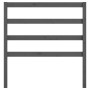 Cabecero de cama madera maciza de pino gris 106x4x100 cm de vidaXL, Cabeceros y pies de cama - Ref: Foro24-817627, Precio: 20...