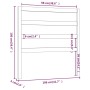 Cabecero de cama madera maciza de pino gris 106x4x100 cm de vidaXL, Cabeceros y pies de cama - Ref: Foro24-817627, Precio: 20...