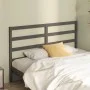 Bettkopfteil aus massivem grauem Kiefernholz, 166 x 4 x 100 cm von vidaXL, Kopf- und Fußteile - Ref: Foro24-817652, Preis: 37...