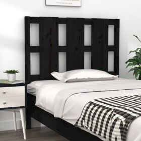Cabecero de cama madera maciza de pino negro 95,5x4x100 cm de vidaXL, Cabeceros y pies de cama - Ref: Foro24-817974, Precio: ...