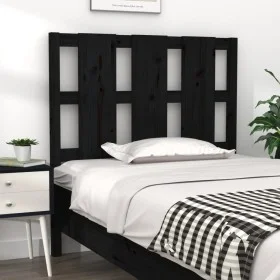 Cabecero de cama madera maciza de pino negro 95,5x4x100 cm de vidaXL, Cabeceros y pies de cama - Ref: Foro24-817974, Precio: ...