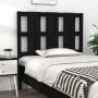 Bettkopfteil aus massivem schwarzem Kiefernholz, 95,5 x 4 x 100 cm von vidaXL, Kopf- und Fußteile - Ref: Foro24-817974, Preis...