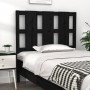 Cabecero de cama madera maciza de pino negro 95,5x4x100 cm de vidaXL, Cabeceros y pies de cama - Ref: Foro24-817974, Precio: ...