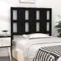 Cabecero de cama madera maciza de pino negro 95,5x4x100 cm de vidaXL, Cabeceros y pies de cama - Ref: Foro24-817974, Precio: ...