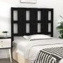 Cabecero de cama madera maciza de pino negro 95,5x4x100 cm de vidaXL, Cabeceros y pies de cama - Ref: Foro24-817974, Precio: ...