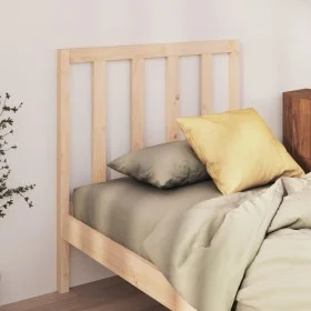 Cabecero de cama madera maciza de pino 106x4x100 cm de vidaXL, Cabeceros y pies de cama - Ref: Foro24-817725, Precio: 31,73 €...