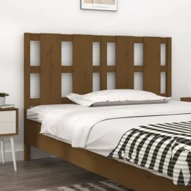 Solid pine wood bed headboard honey brown 140.5x4x100 cm by vidaXL, Headboards and footboards - Ref: Foro24-817988, Price: 67...
