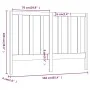 Bettkopfteil aus massivem Kiefernholz, 166 x 4 x 100 cm von vidaXL, Kopf- und Fußteile - Ref: Foro24-817700, Preis: 31,17 €, ...