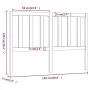 Bettkopfteil aus massivem Kiefernholz, 126 x 4 x 100 cm von vidaXL, Kopf- und Fußteile - Ref: Foro24-817730, Preis: 27,66 €, ...