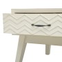 Mesa de centro con 2 cajones tallados madera gris 110x50x40 cm en Mesas de centro | Comprar online en Foru.es