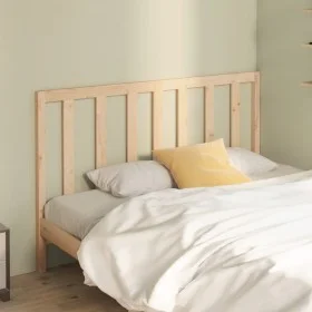 Cabecero de cama madera maciza de pino 126x4x100 cm de vidaXL, Cabeceros y pies de cama - Ref: Foro24-817680, Precio: 29,94 €...