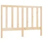 Solid pine wood bed headboard 126x4x100 cm by vidaXL, Headboards and footboards - Ref: Foro24-817680, Price: 29,94 €, Discoun...