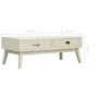 Mesa de centro con 2 cajones tallados madera gris 110x50x40 cm en Mesas de centro | Comprar online en Foru.es