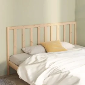 Cabecero de cama madera maciza de pino 206x4x100 cm de vidaXL, Cabeceros y pies de cama - Ref: Foro24-817760, Precio: 37,06 €...