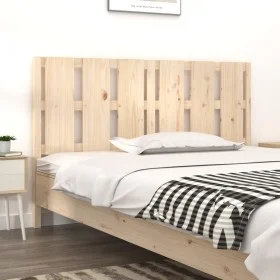 Cabecero de cama madera maciza de pino 155,5x4x100 cm de vidaXL, Cabeceros y pies de cama - Ref: Foro24-817995, Precio: 58,71...