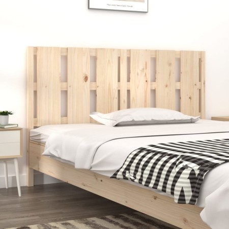 Cabecero de cama madera maciza de pino 155,5x4x100 cm de vidaXL, Cabeceros y pies de cama - Ref: Foro24-817995, Precio: 59,57...