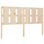 Cabecero de cama madera maciza de pino 155,5x4x100 cm de vidaXL, Cabeceros y pies de cama - Ref: Foro24-817995, Precio: 59,57...