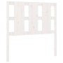 Cabecero de cama madera maciza de pino blanco 105,5x4x100 cm de vidaXL, Cabeceros y pies de cama - Ref: Foro24-817976, Precio...