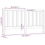 Cabecero de cama madera maciza de pino 206x4x100 cm de vidaXL, Cabeceros y pies de cama - Ref: Foro24-817710, Precio: 40,81 €...