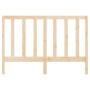 Cabecero de cama madera maciza de pino 141x4x100 cm de vidaXL, Cabeceros y pies de cama - Ref: Foro24-817685, Precio: 46,79 €...