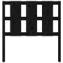 Solid black pine wood bed headboard 105.5x4x100 cm by vidaXL, Headboards and footboards - Ref: Foro24-817979, Price: 41,66 €,...