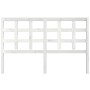 Cabecero de cama madera maciza de pino blanco 156x4x100 cm de vidaXL, Cabeceros y pies de cama - Ref: Foro24-817896, Precio: ...
