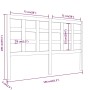 Cabecero de cama madera maciza de pino blanco 156x4x100 cm de vidaXL, Cabeceros y pies de cama - Ref: Foro24-817896, Precio: ...