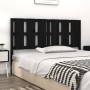 Cabecero de cama madera maciza de pino negro 155,5x4x100 cm de vidaXL, Cabeceros y pies de cama - Ref: Foro24-817999, Precio:...
