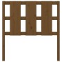Cabecero de cama madera maciza pino marrón miel 105,5x4x100 cm de vidaXL, Cabeceros y pies de cama - Ref: Foro24-817978, Prec...